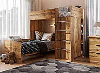 Дитяче ліжко-кімната горище Bed Room 3 колір Дуб Тахо, вибір кольору корпусу та фасадів, фото 11