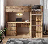 Дитяче ліжко-кімната горище Bed Room 3 колір Дуб Тахо, вибір кольору корпусу та фасадів, фото 4
