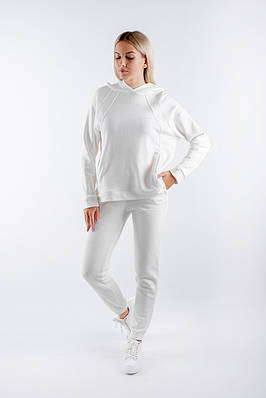 Жіночий костюм спортивний білий 23938 (2000000095363)