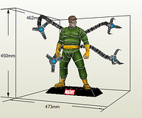 PaperKhan Конструктор из картона Doctor Octopus papercraft 3D полигональная фигура развивающий подарок