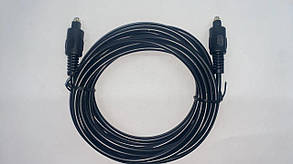 Шнур оптичний, toslink plug - toslink plug TCOM (5метрів, Ø4мм), фото 3