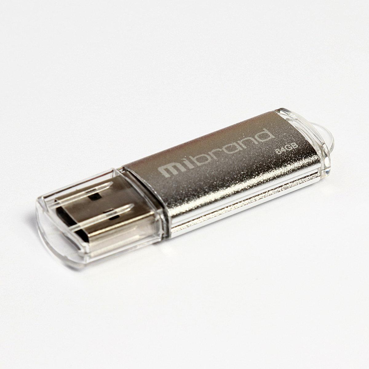 USB флешка Mibrand Cougar 64GB Silver (MI2.0/CU64P1S)