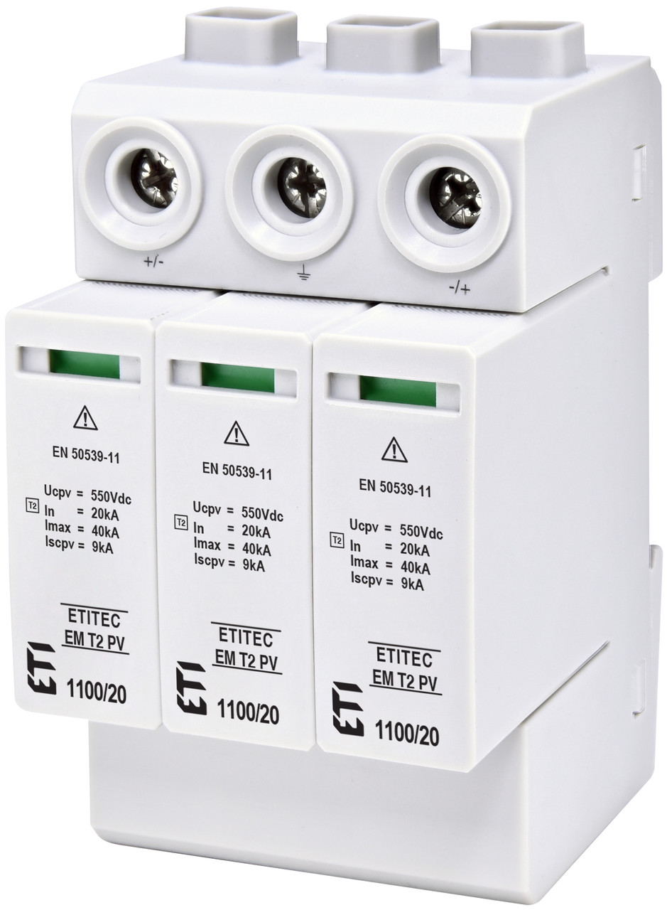 Обмежувач перенапруги ETITEC EM T2 PV 1100/20 Y