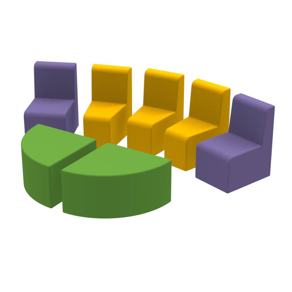 Набір м'яких меблів Куточок, шкірозамінник Флай (Kidigo ТМ)