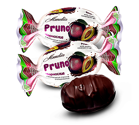 Цукерки "Чорнослив "Pruno" з волоським горіхом у шоколаді"