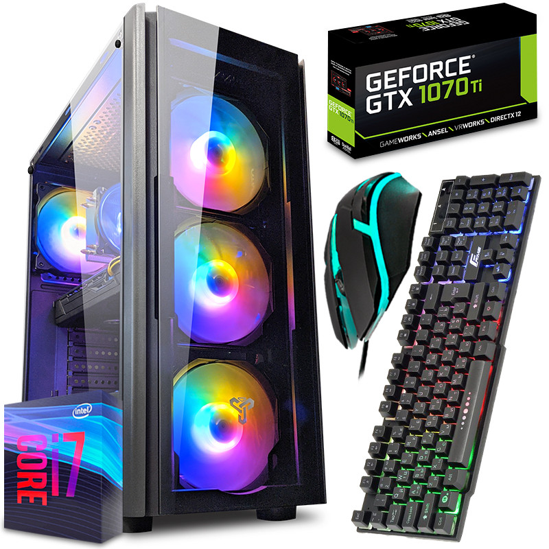 Суперсучасний ПК ZEVS PC 13670U i7 8700 + GTX 1070TI 8GB +16GB DDR4