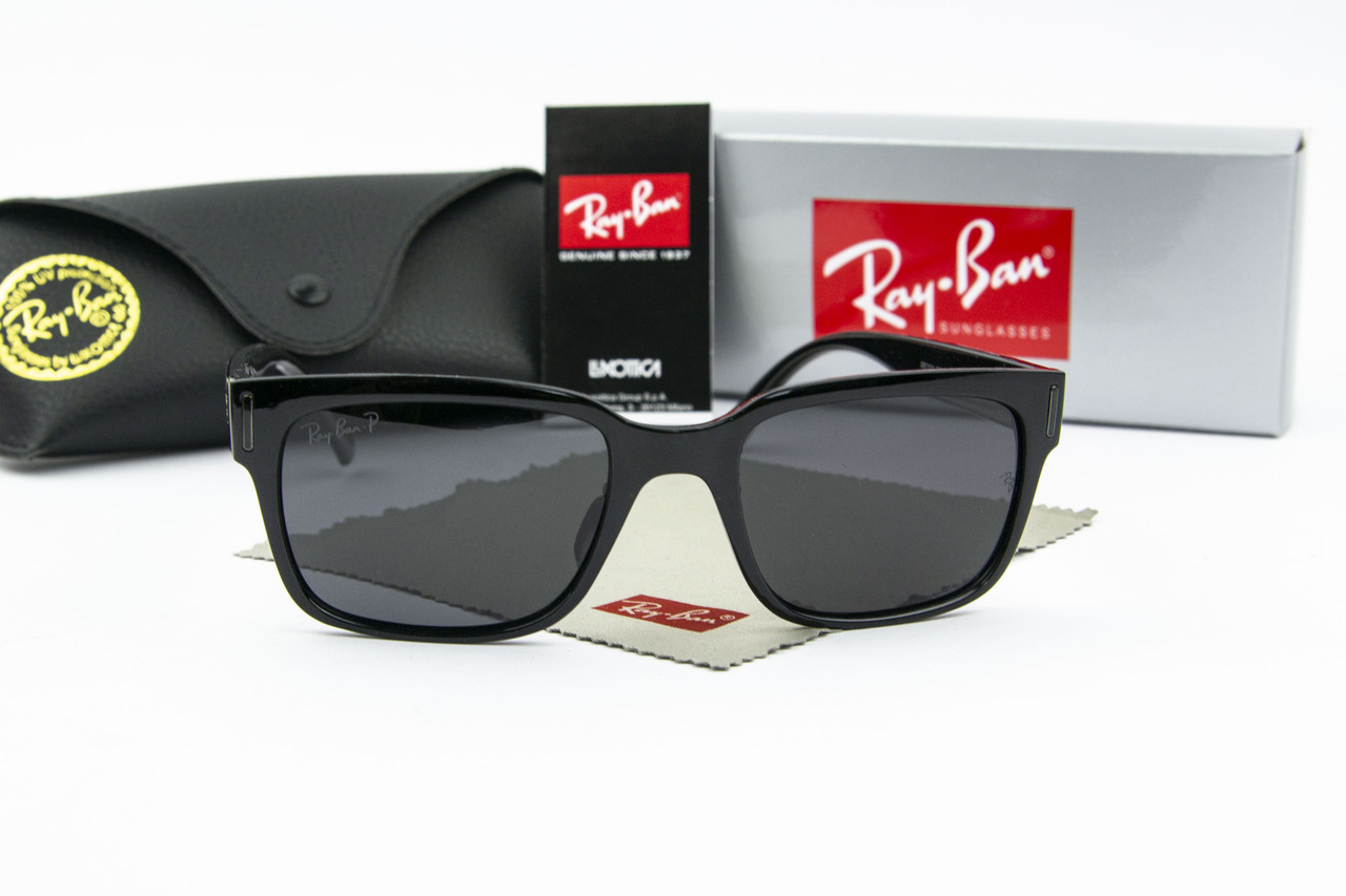 Сонцезахисні окуляри RAY BAN поляризаційні антивідблискові UV400 (арт. RB2101) черные