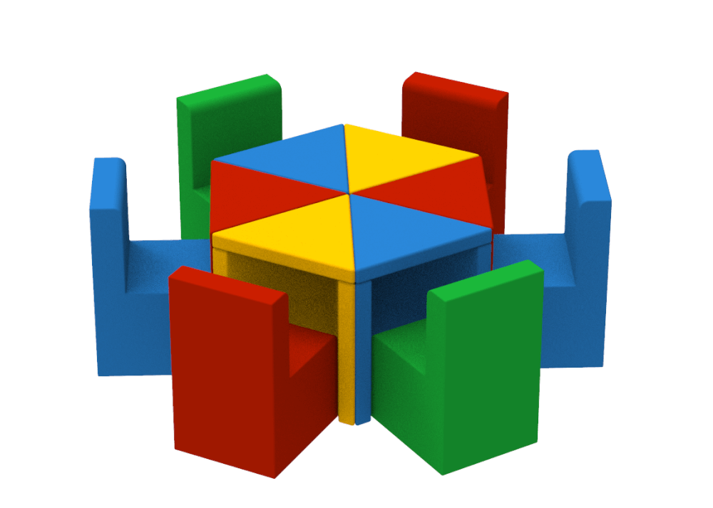 Набір м'яких меблів Квітка, шкірозамінник Флай (Kidigo ТМ)