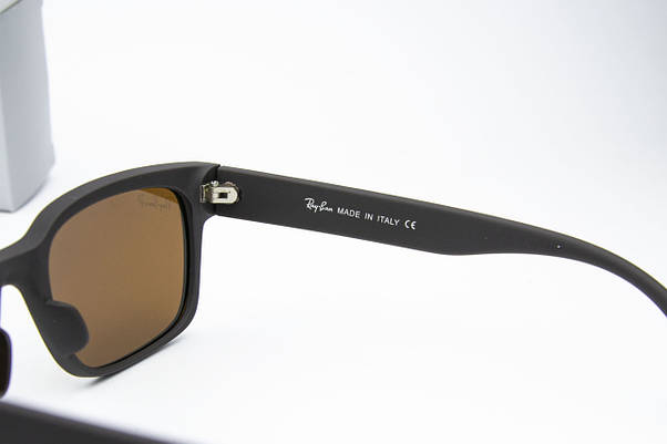 Сонцезахисні окуляри RAY BAN поляризаційні антивідблискові UV400 (арт. RB2101) коричневий, фото 6