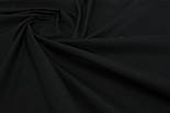 Однотонна польська бязь чорного кольору 135 г/м2 No 1230, фото 3