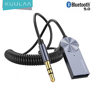 Бездротовий аудіоадаптер ресивер AUX в автотрансмітер FM-модулятор KUULAA KL-XYP04 Black