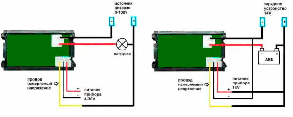 Схема подключения вольтметра амперметра