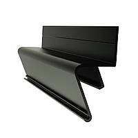 Профіль тіньовий алюмінієвий чорний фарбований для натяжної стелі (аналог EuroKraab) 2.5 м