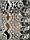 Шарф палантин білий мережевний з китицями, фото 4