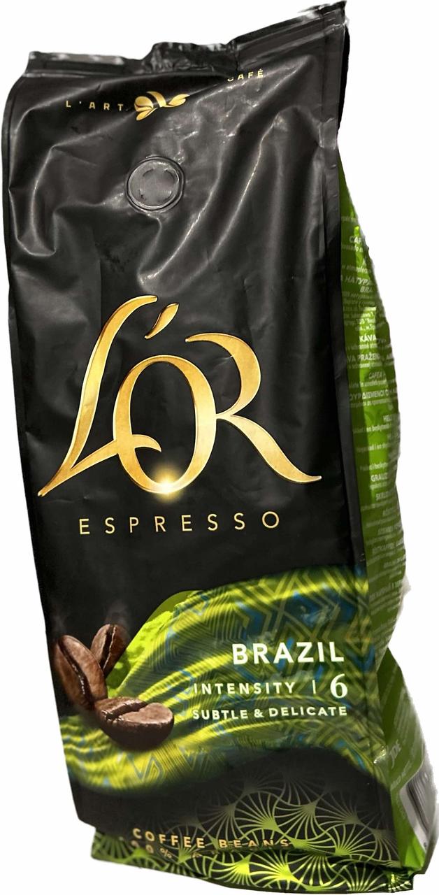 Кофе в зернах L'OR Espresso Brazil 1кг Льор Бразилия 100% Арабика