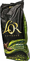 Кофе в зернах L'OR Espresso Brazil 1кг Льор Бразилия 100% Арабика