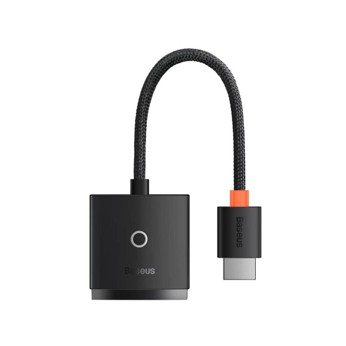 Перехідник конвертер Baseus Lite Series Adapter HDMI to VGA Black (WKQX010001)