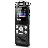 Цифровий диктофон з таймером для запису голосу Sttwunake V59, стерео, 8 Гб, чорний, фото 2