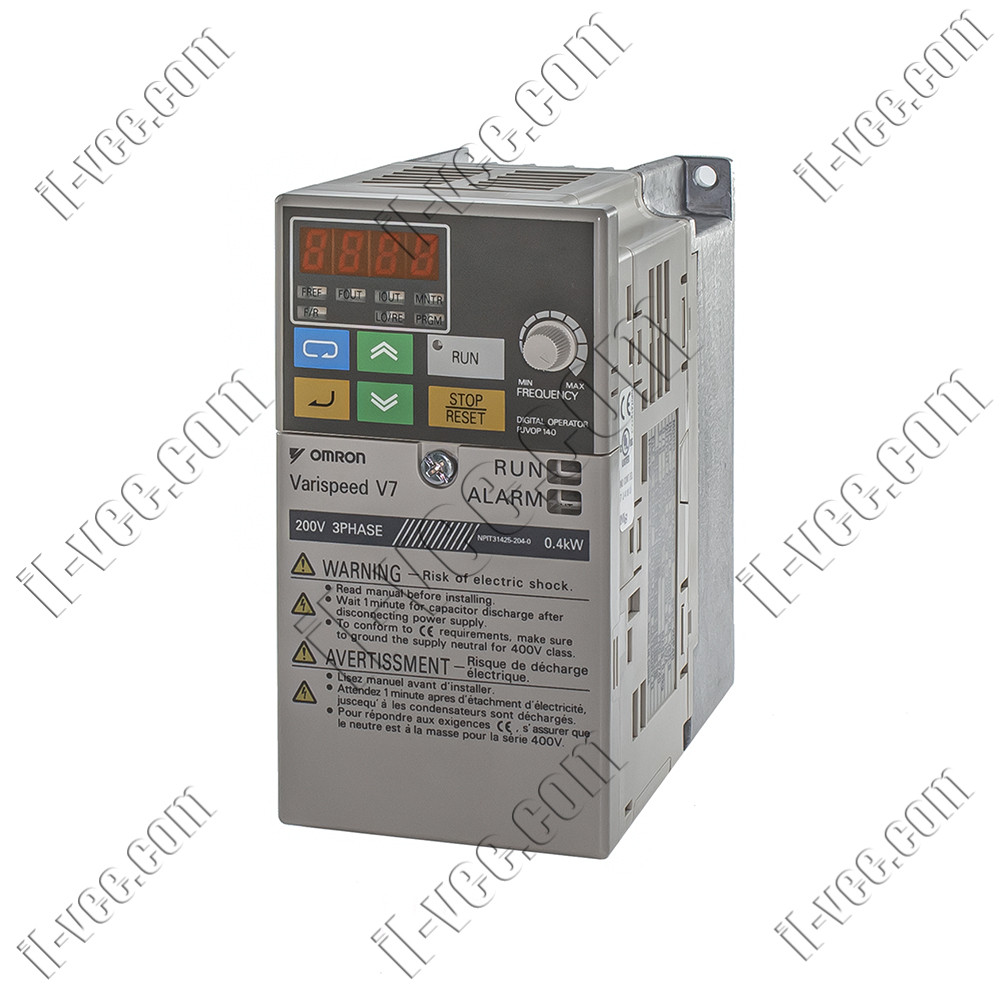 Перетворювач частоти Omron Varispeed V7, CIMR-V7AZ20P4, 0.55kW, 3PH 230VAC