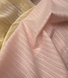 Тканина бавовняний батист-мережка з вишивкою блідо-рожевого  кольору, фото 2