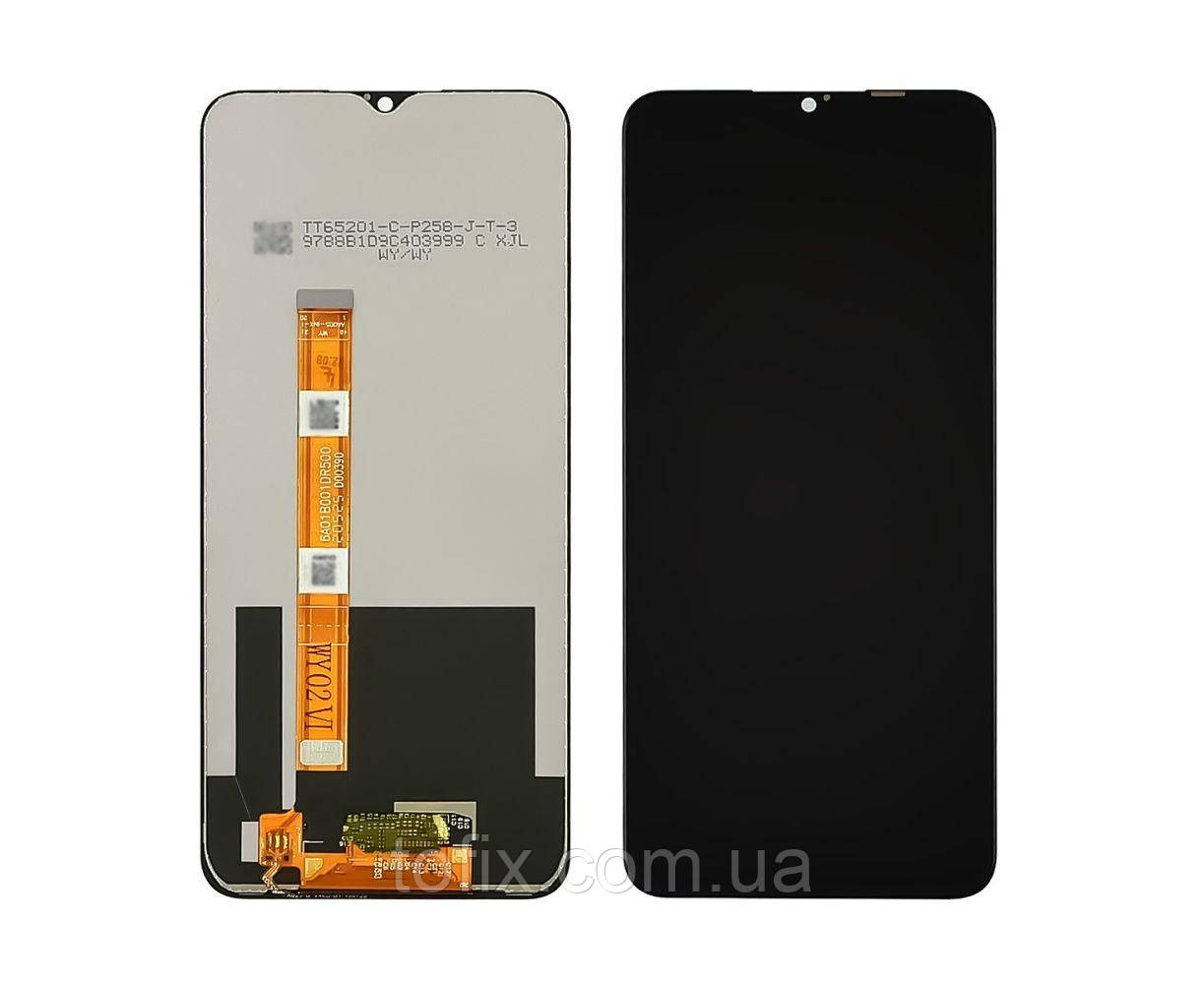 Дисплей Oppo A55 5G / Realme V11 модуль (екран та сенсор), чорний, оригінал