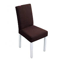 Чохол на кухонний стілець водовідштовхувальний Homytex коричневий 45х65 см