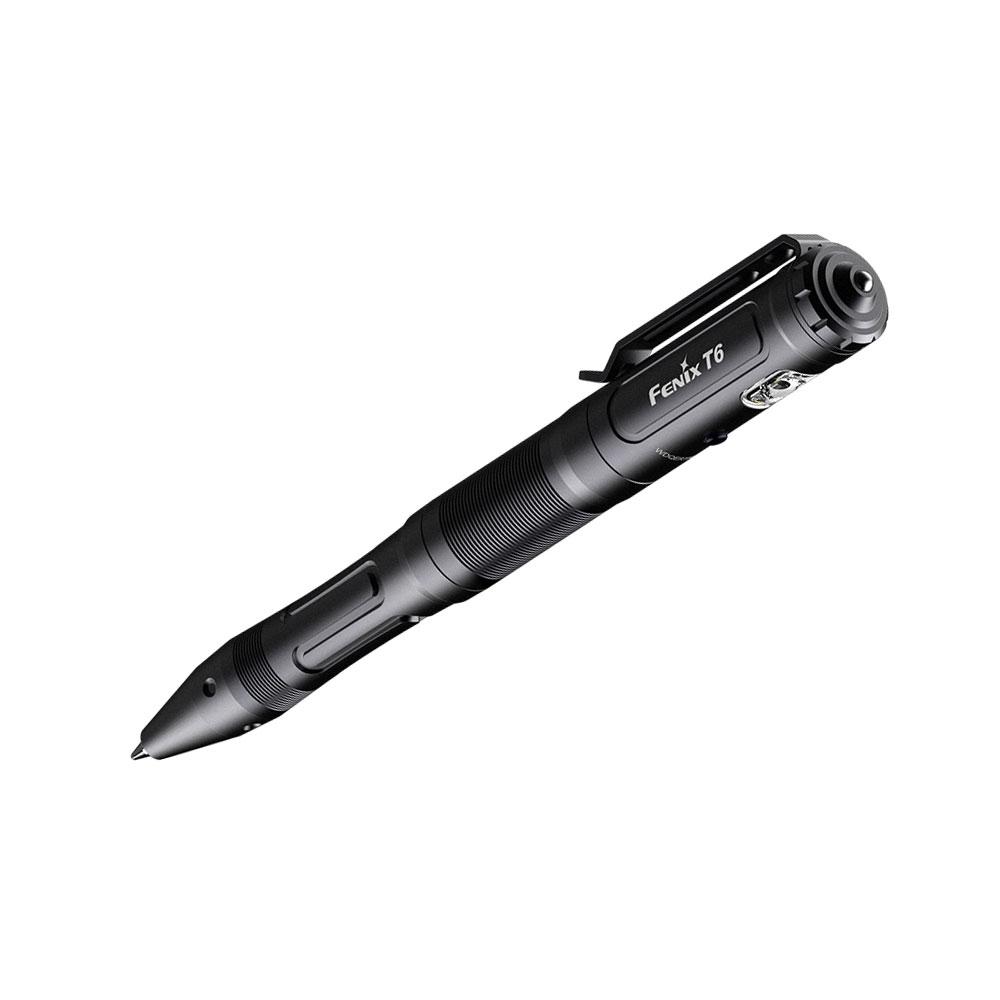 Тактична ручка з ліхтариком Fenix T6 Black (відкритий блистер)