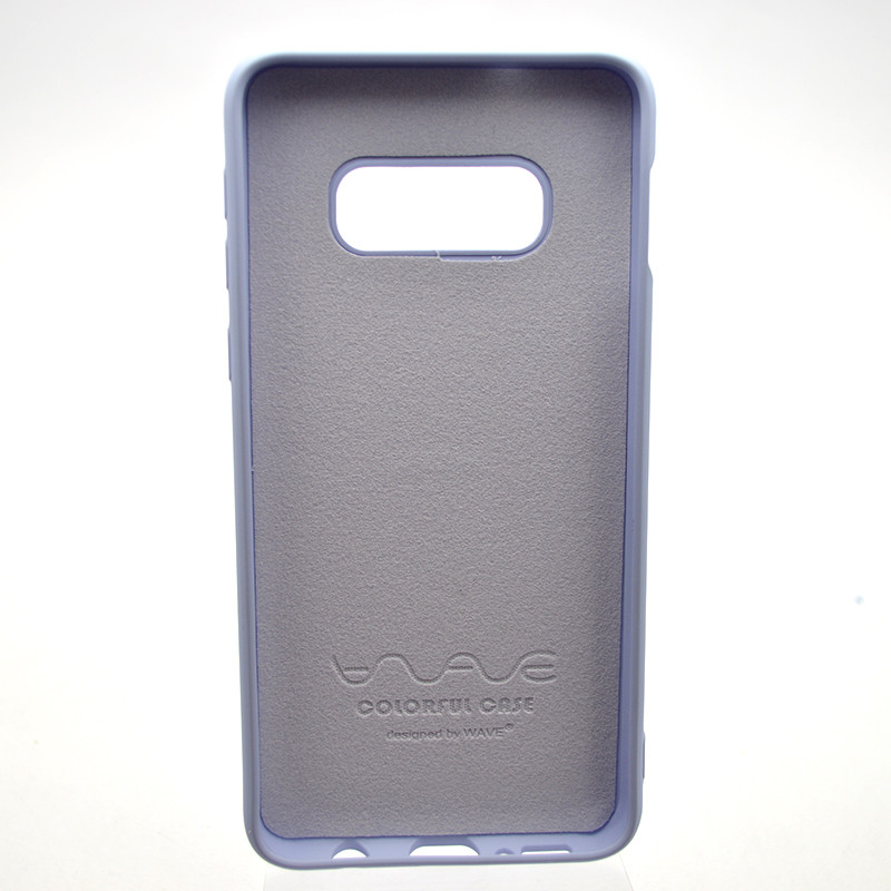 Чохол накладка Silicon Case Full Cover для Samsung S10e Galaxy G970 Light Purple, фото 5