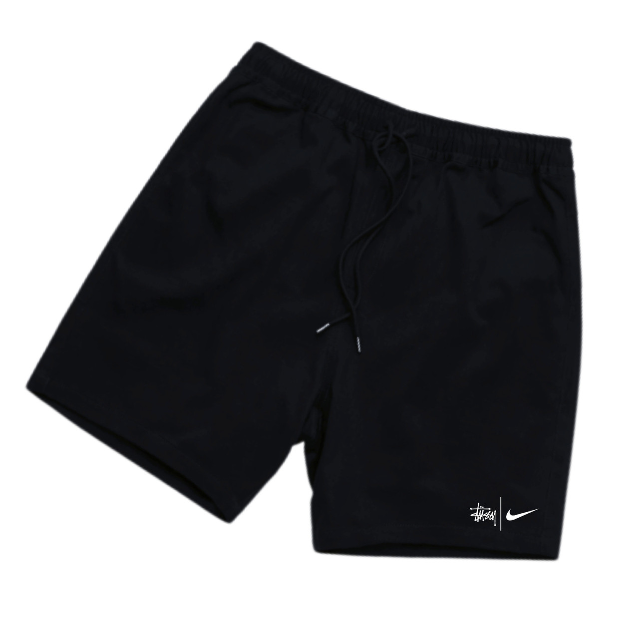Чорні спортивні шорти Stussy x Nike унісекс Найк Стуссі Стассі