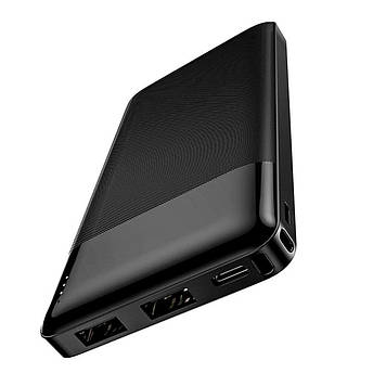 Зовнішній акумулятор Hoco J72 10000 mAh Easy Travel Black (Power Bank)