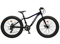 Велосипед фэтбайк Crosser Fat Bike 26" Черно-синий