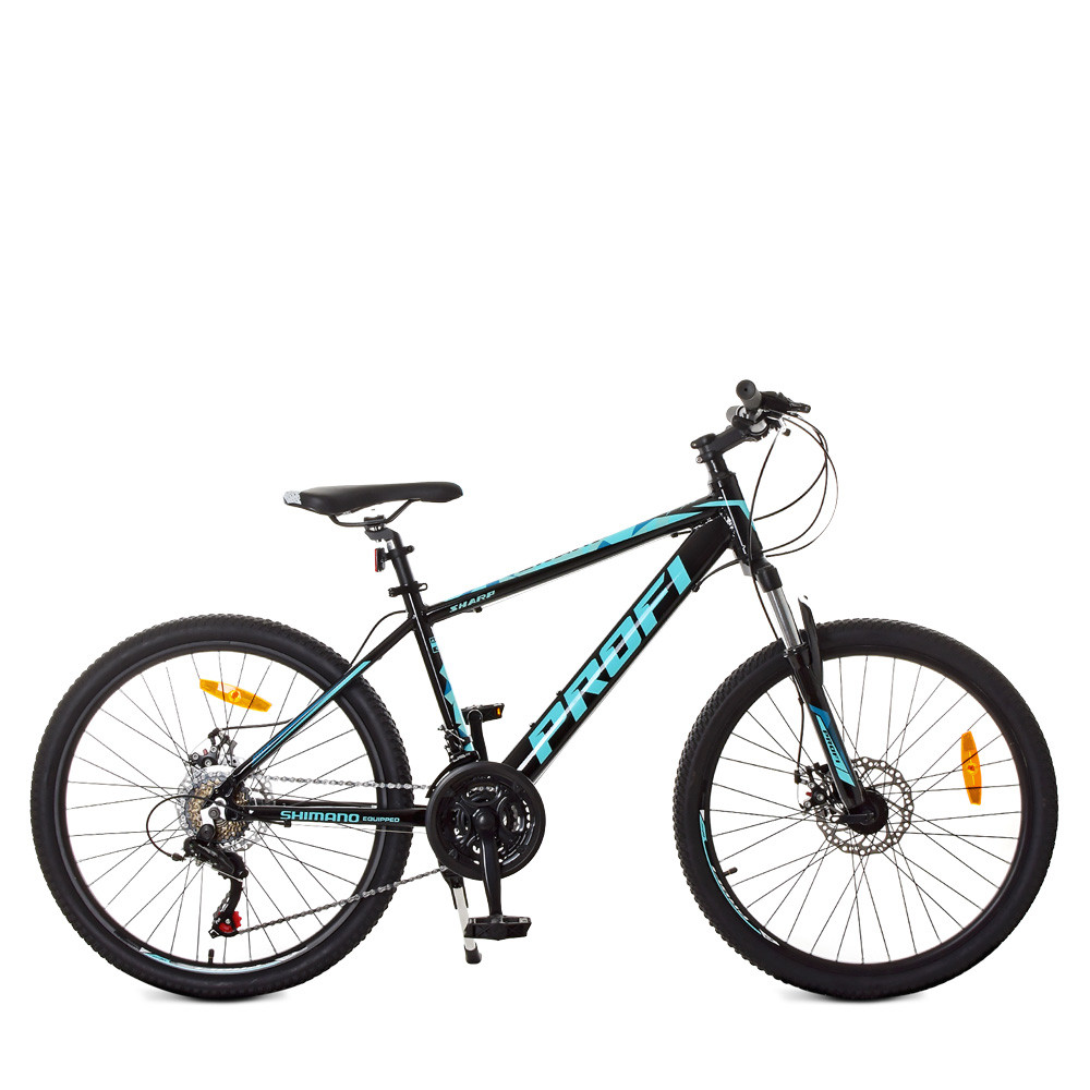 Гірський Велосипед 24 Д. G24SHARP A24.1 чорно-бірюзовий, фото 1