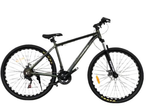 Гірський алюмінієвий Велосипед TopRider 680 29 дюймів розмір рами 19″ Хаккі
