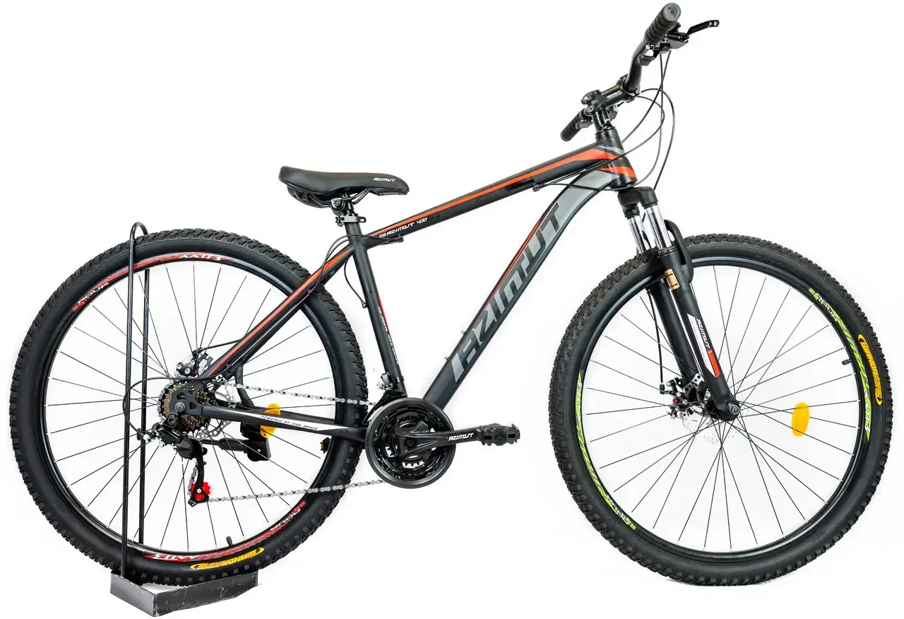 Гірський велосипед 27,5" дюймів розмір рами 17" Azimut 40D GFRD Чорно-червоний