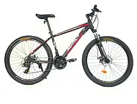 Горный велосипед 26 дюймов размер рамы 17" Azimut Aqua GFRD Черно-красный