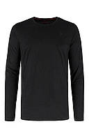 Лонгслив футболка с длинным рукавом трикотажный, черный Volcano XL