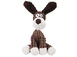 Іграшка для собак з пищалкою м'яка плюшева Собачка 28 см х 7 см Хіт продажу!