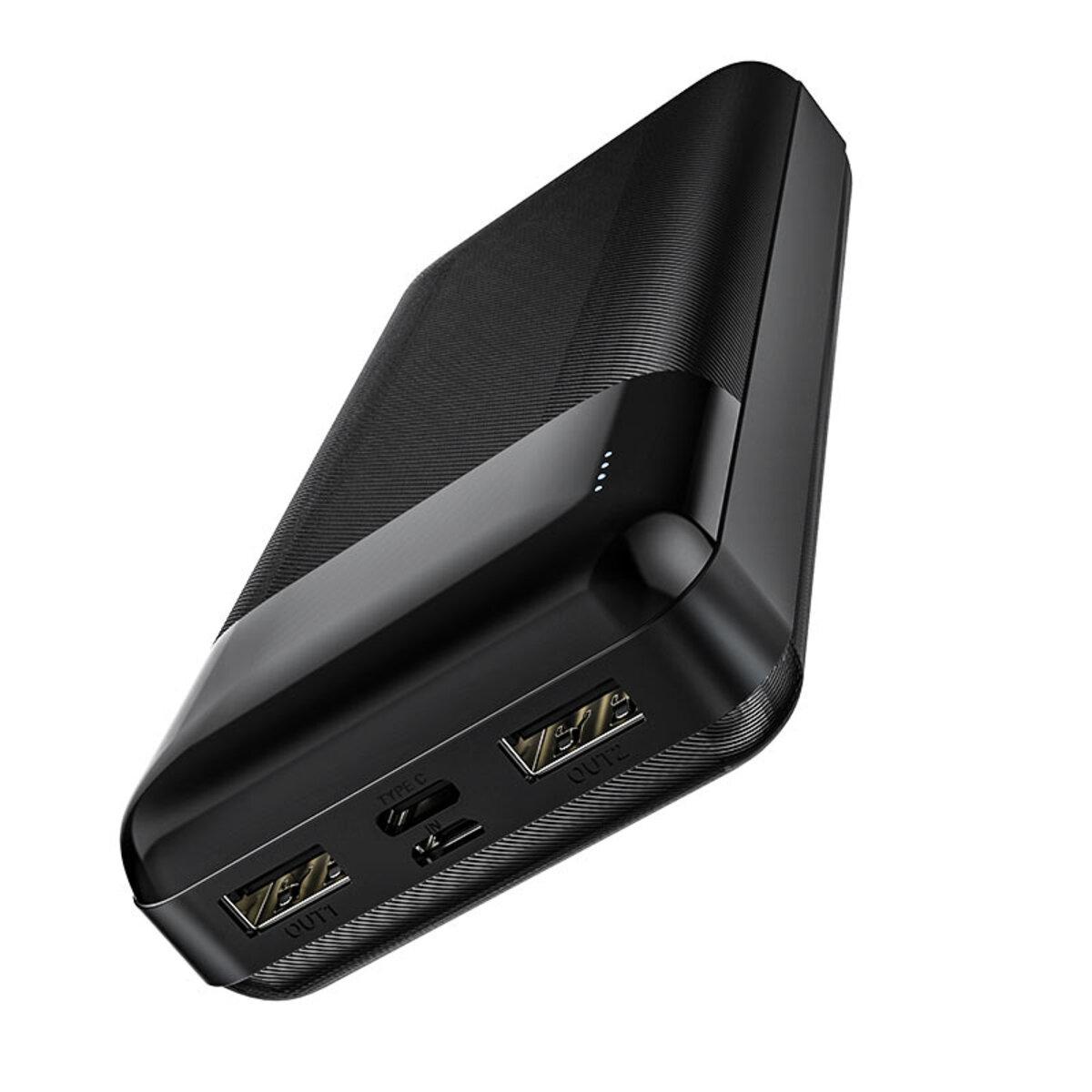 Зовнішній акумулятор Hoco J72A 20000 mAh Easy Travel Black (Power Bank)