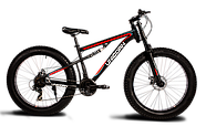 Гірський велосипед Unicorn Godzilla Fat-Bike 26 ⁇  Рама 17 Чорно-червоний, фото 3