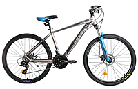 Горный велосипед 29 дюйма 21 рама Crosser Solo 29"(21s SHIMANO+Hydra) Синий