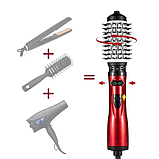 Мультистайлер багатофункціональний Gemei GM-4829 фен/щітка/гребінець для укладання волосся 800 Вт, фото 4