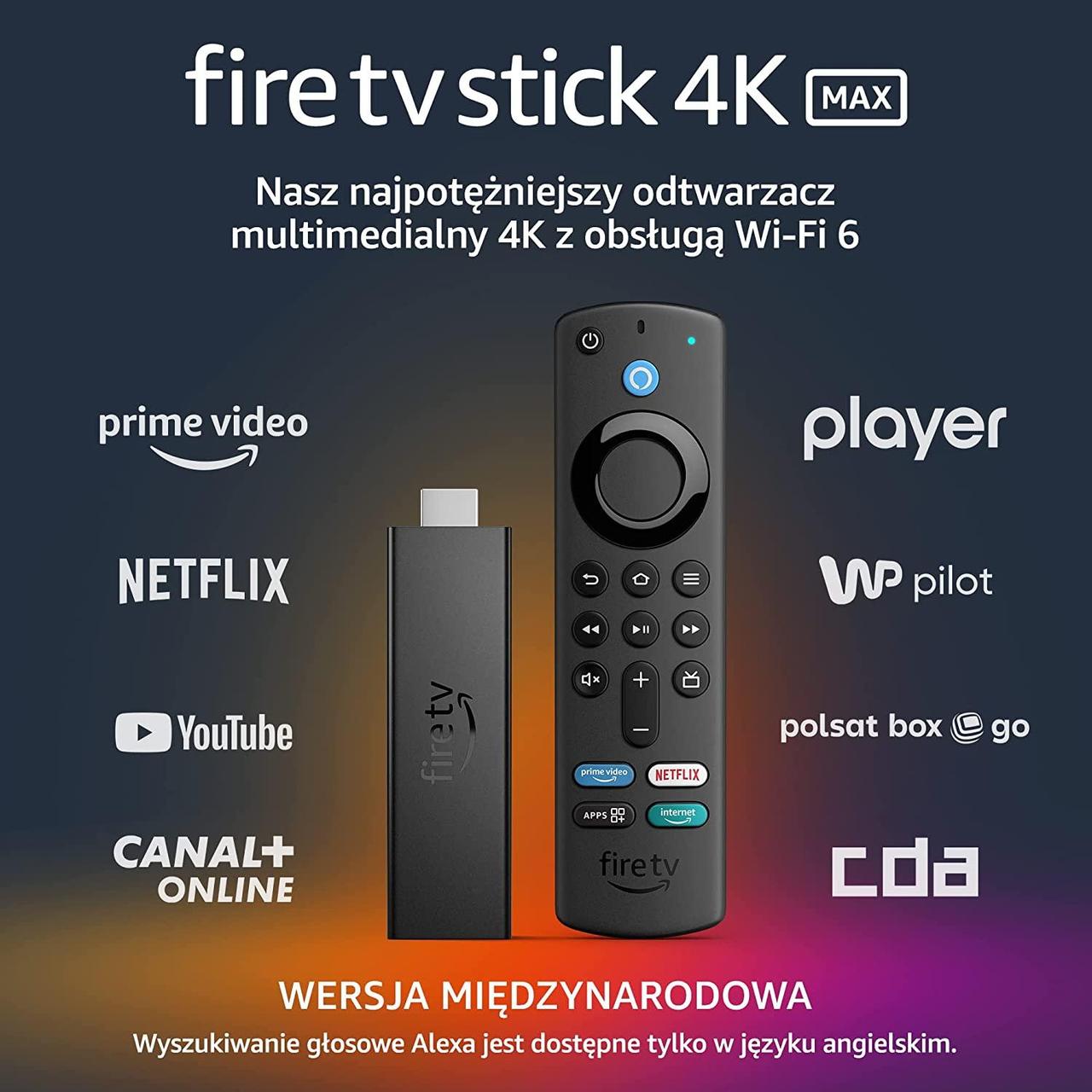 Smart-stick медіаплеєр Amazon Fire TV Stick 4K Max Wi-Fi 6