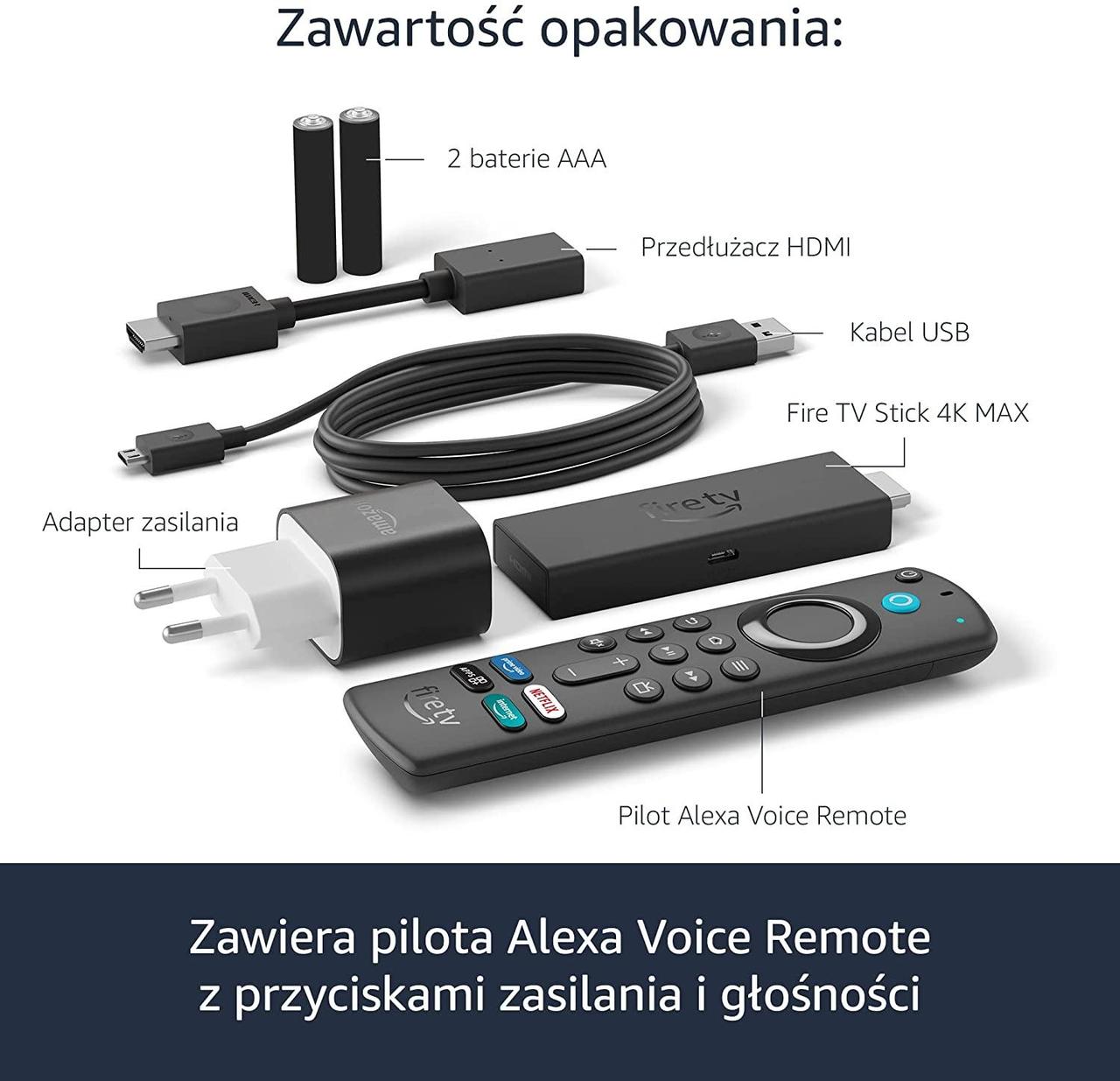Smart-stick медіаплеєр Amazon Fire TV Stick 4K Max Wi-Fi 6