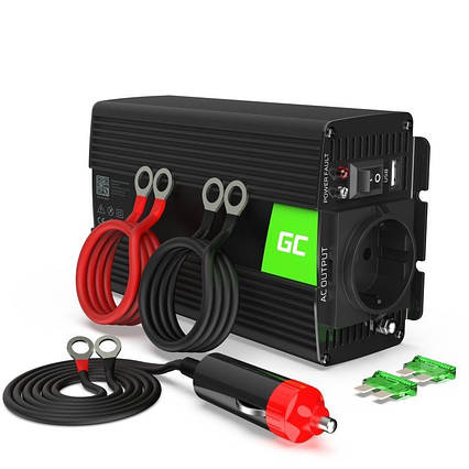 Перетворювач (інвертор) DC-AC Green Cell INV16 12V/230V 500/1000W