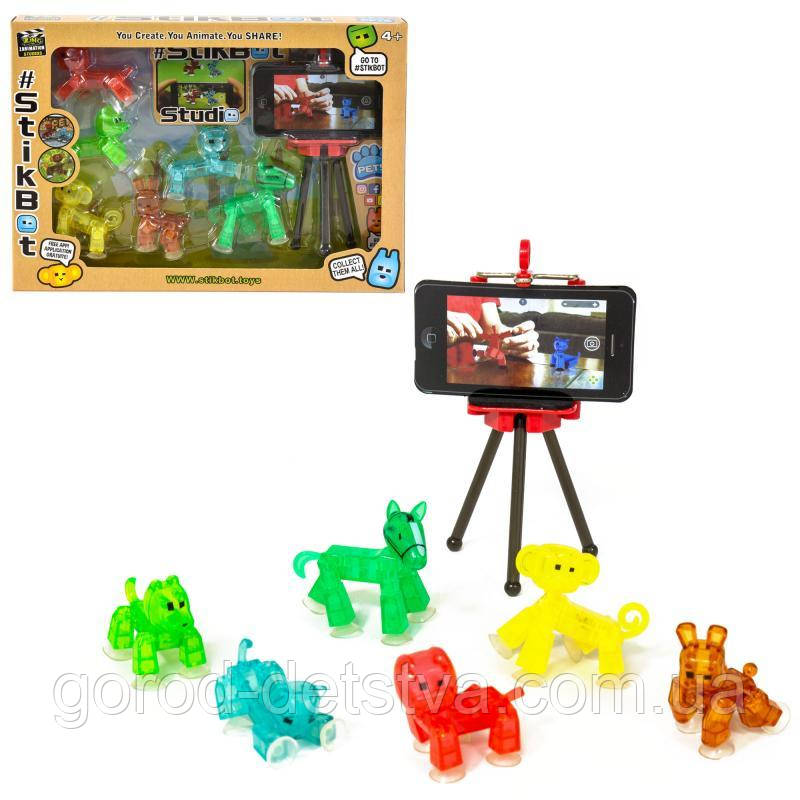 Набір фігурок тварини Стикбот для анімаційного творчості StikBot Set ST1825, фото 1