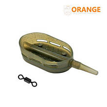Годівниця ORANGETM Method Boat + вертлюг No 4, в пакованні 1 шт., 70 грамів