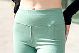 Лосини жіночі в рубчик "Мустанг" без бічного шва із широким поясом, фото 2