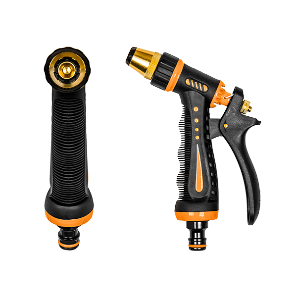 Пістолет для поливу латунь-цинк ZEBRA регульований,
BLACK LINE, ECO-7205