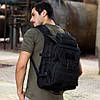 Рюкзак тактичний на 40л (48х30х23 см) M-09, Чорний / Рюкзак для кемпінгу із системою Molle, фото 5