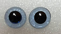 Глазки стеклянные, голубой лёд, 12 мм, №Т